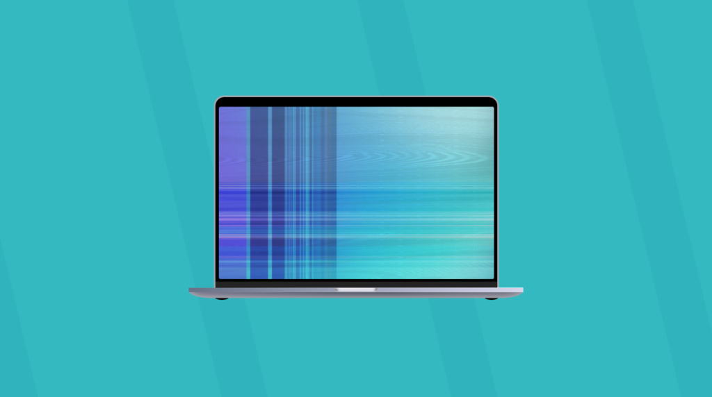Reparar líneas y colores extraños en la pantalla de una laptop
