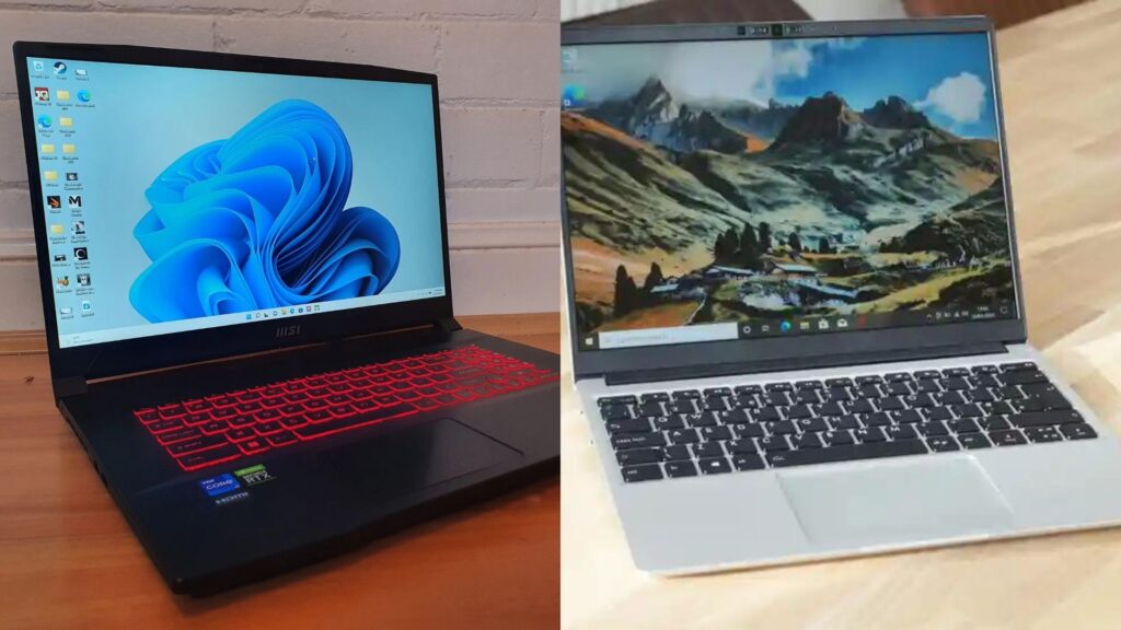 Laptop Gaming vs normal