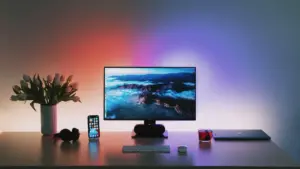 Comparación de monitor resolución de 4K vs 1080p